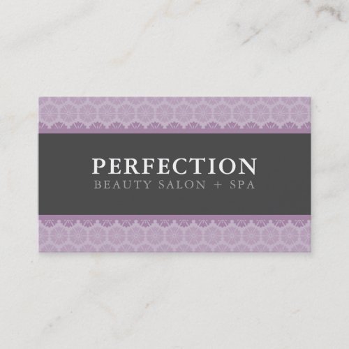 ELEGANT BEAUTY pretty pattern mauve purple gray Business Card