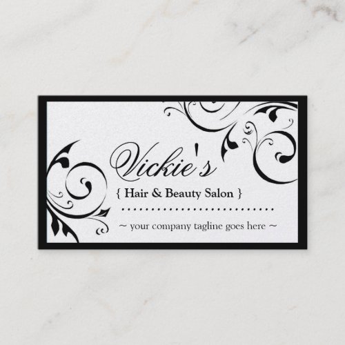 Elegant Beauty Salon Business Card