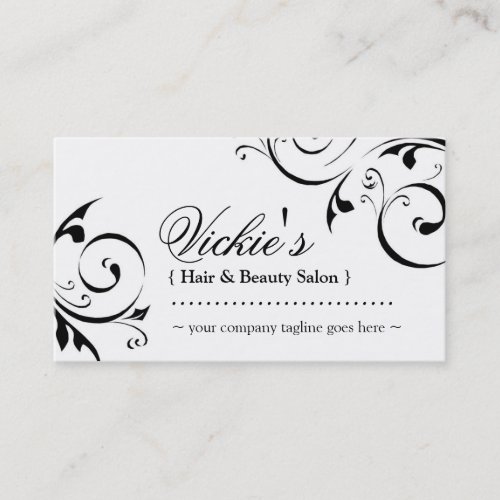 Elegant Beauty Salon Business Card