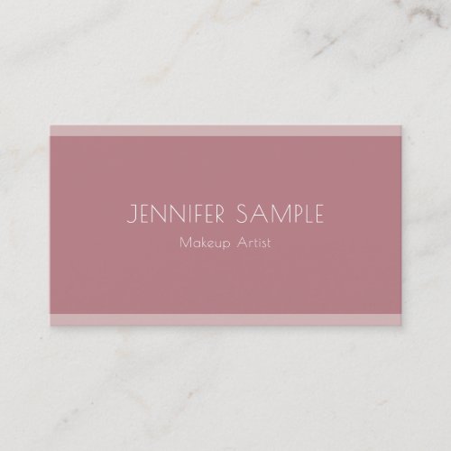 Elegant Beauty Salon Makeup Artist Template Modern Business Card