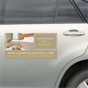 Elegant Bed & Breakfast Accommodation Advert Car Magnet