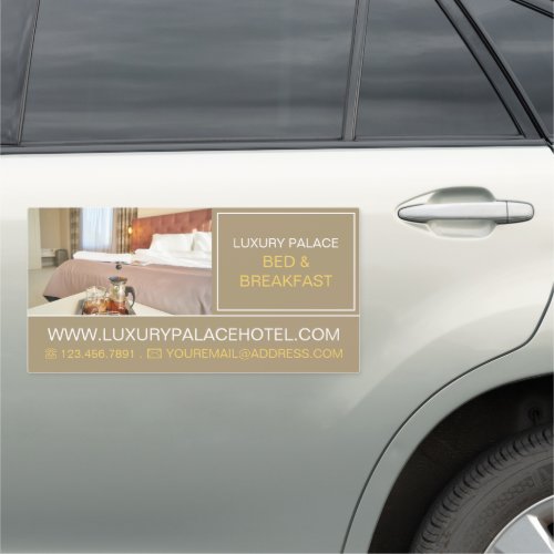 Elegant Bed  Breakfast Accommodation Advert Car Magnet