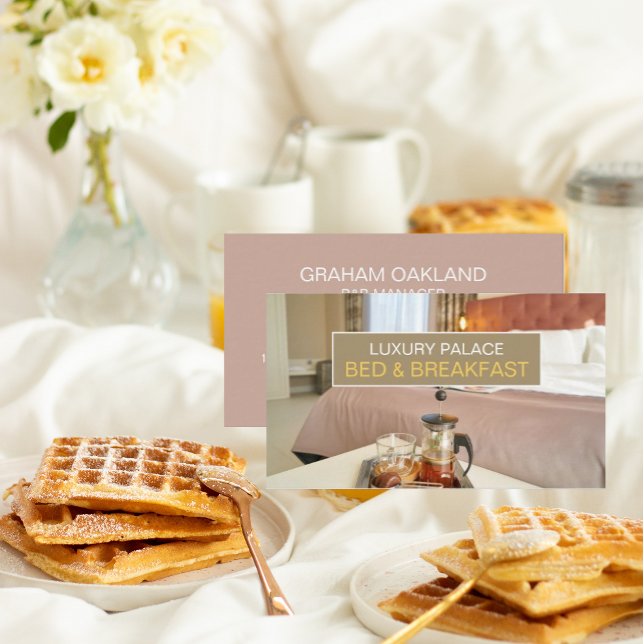 Elegant Bed & Breakfast Accommodation Business Card (Creator Uploaded)