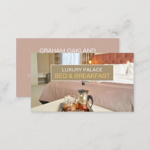 Elegant Bed  Breakfast Accommodation Business Card