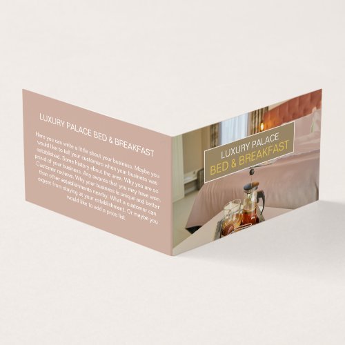 Elegant Bed  Breakfast Accommodation Detailed  Business Card