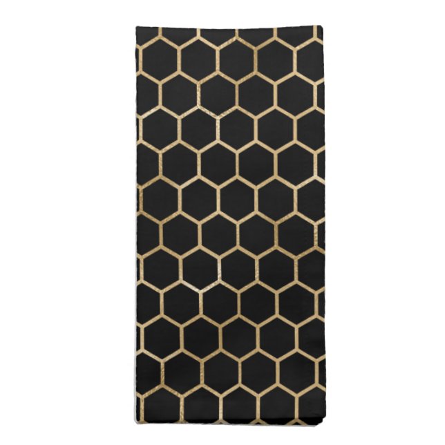 elegant bee honeycomb Wedding party  Cloth Napkin (Folded)