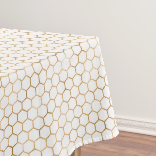 elegant bee honeycomb Wedding party  Tablecloth (In Situ)