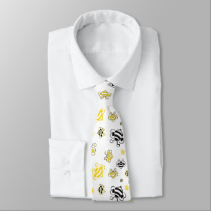 Elegant Bee Pattern Tie – Hand-Drawn Nature Art 