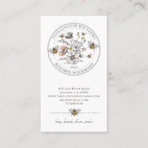 Elegant Beekeeper Apiary  Business Card
