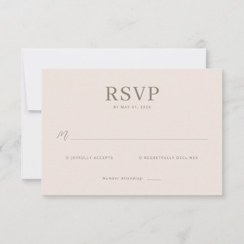 Elegant Beige Calligraphy Template