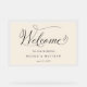 Elegant Beige Ivory Wedding Welcome Acrylic Sign | Zazzle