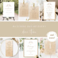 Elegant Beige Ivory Wedding Welcome Acrylic Sign | Zazzle