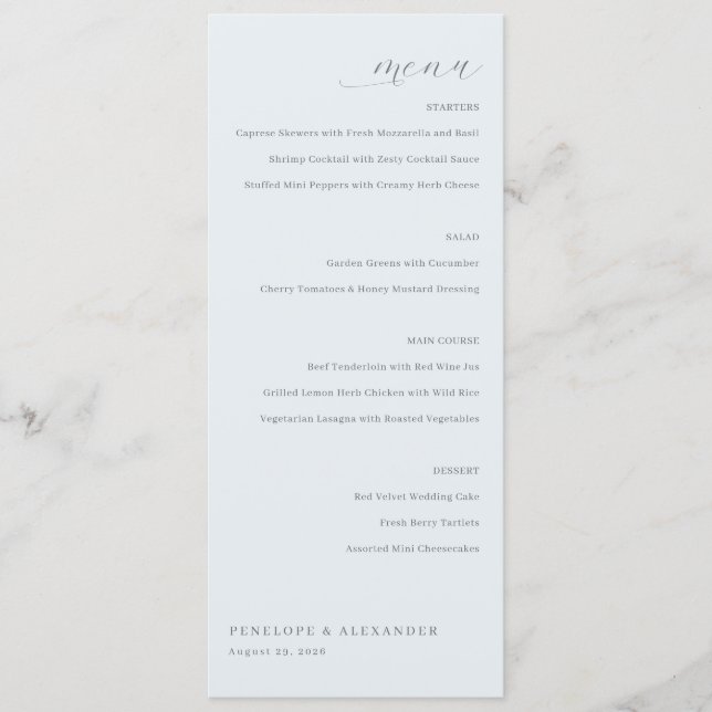 Elegant Beige Menu Template (Front)