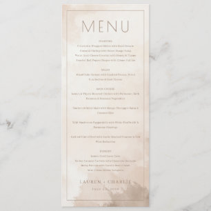 Elegant Beige Menu Template