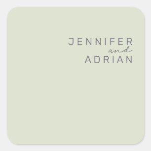 Elegant Beige Minimal Modern Envelope Seals