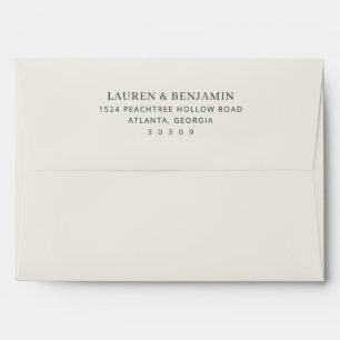 Elegant Beige Minimalist Typographic Envelope