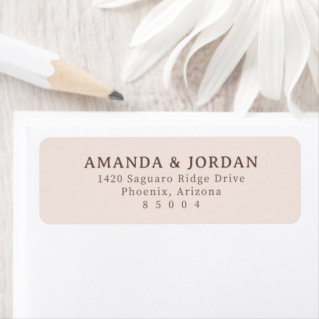 Elegant Beige Minimalist Typographic Label (Insitu)