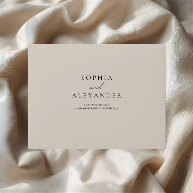 Elegant Beige Minimalist Wedding Envelope (Creator Uploaded)