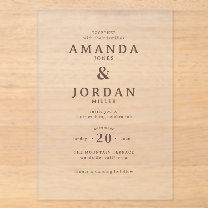 Elegant Beige Minimalist Wedding Invitation