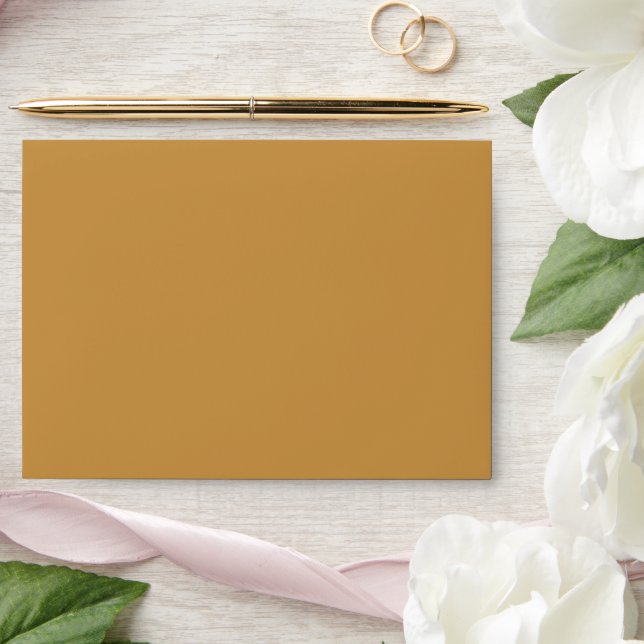 Elegant Beige Modern Typography Minimalist Wedding Envelope (Wedding)