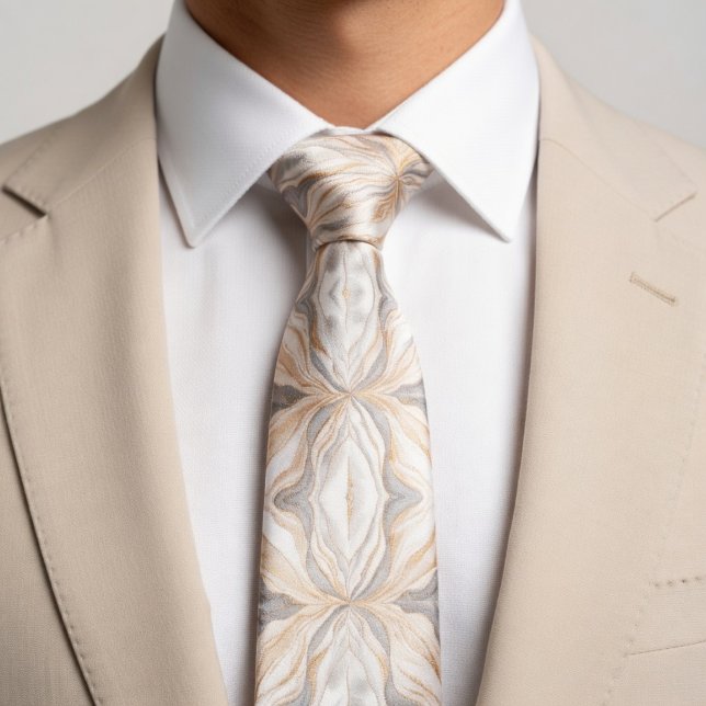 Elegant Beige Neck Tie (Creator Uploaded)
