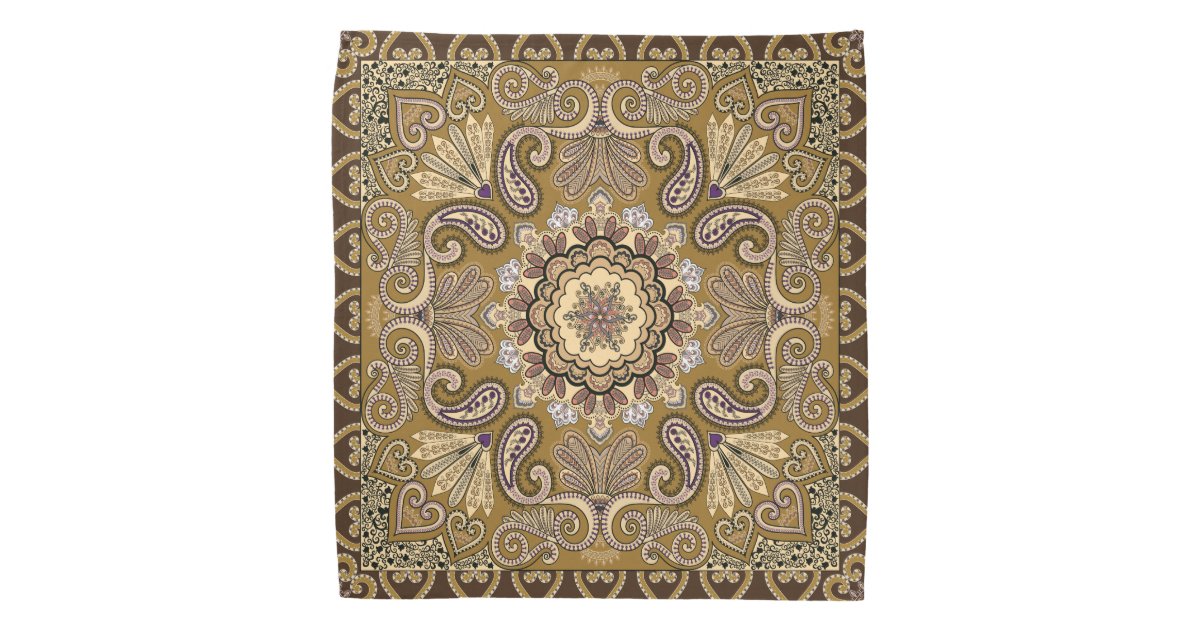 Beige - Handmade Cotton Bandana 47 main image 0