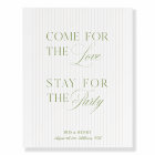 Elegant Beige & Sage Green Wedding Welcome Sign