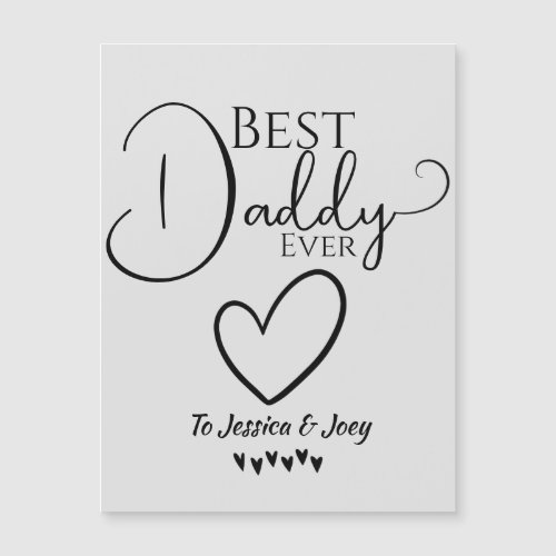 elegant best dad ever calligraphy personalize 