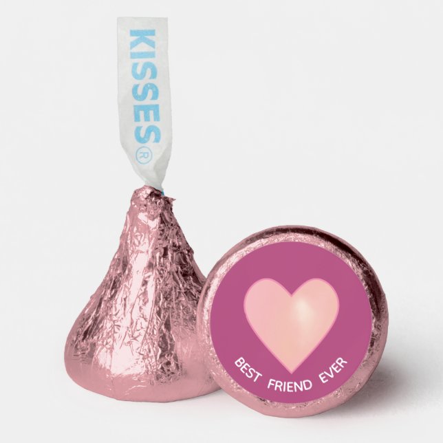 Elegant Best Friend Ever on Rose Gold Hershey®'s K Hershey®'s Kisses® (Front)