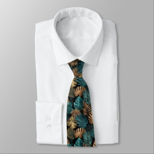 Elegant Best Gifts For Men Tropical Flower Neck Tie