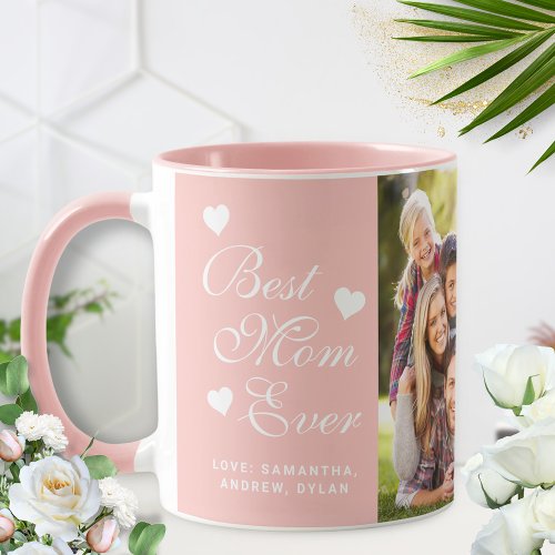 Elegant Best Mom Ever Photo Mug