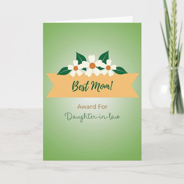 Elegant Best Mom Graphic Card (Front)