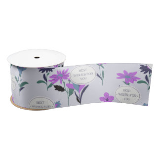 Elegant Best Wishes Ribbon for Gift Wrapping