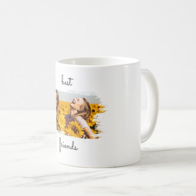 Elegant BFF Best Friends Forever Birthday Card Coffee Mug (Front Right)