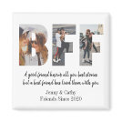 Elegant BFF Photo Collage Best Friend Chic Besties Magnet Elegant BFF Photo Collage Best Friend Chic Besties Magnet