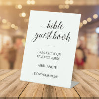 Elegant Bible Wedding Guest Book