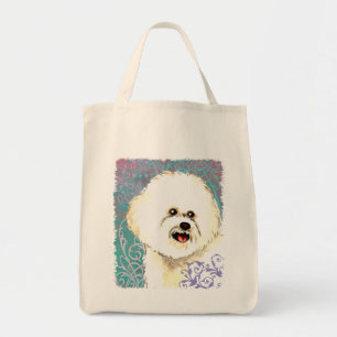 Elegant Bichon Frise Tote Bag