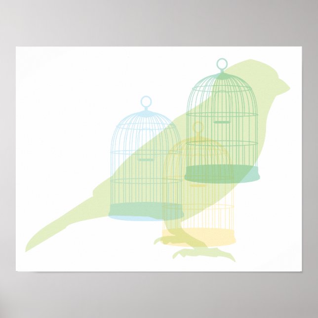 Elegant bird design poster (Front)