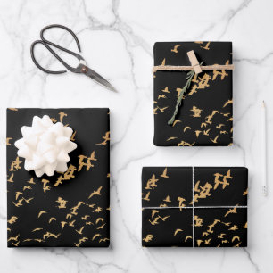 Elegant Birds of a Feather Wedding  Wrapping Paper Sheets