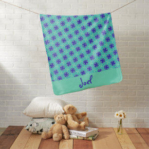 Elegant Birth Stats Unisex Baby Blanket For Girl
