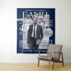 Elegant Birthday Backdrop Custom Magazine Cover