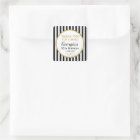 Elegant Birthday Black Gold Thank You Favor Tags