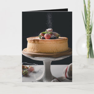 Elegant Birthday Cake Card
