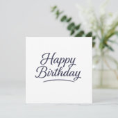 Elegant Birthday Calligraphy Design (Standing Front)