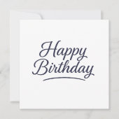 Elegant Birthday Calligraphy Design (Front)