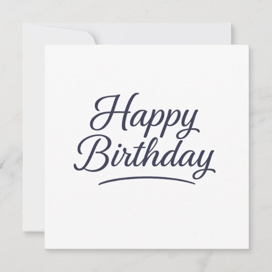 Elegant Birthday Calligraphy Design (Front)