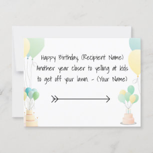 Elegant Birthday Card Border Design