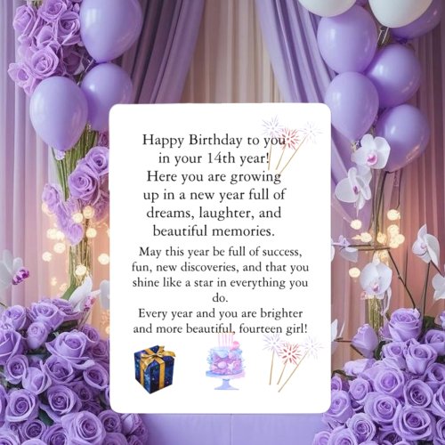 Elegant Birthday Card for Her – Personalized Greet