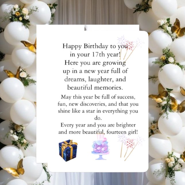 Elegant Birthday Card for Her – Personalized Greet (Creator Uploaded)