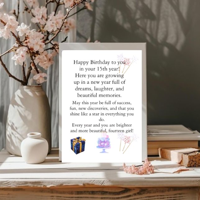 Elegant Birthday Card for Her – Personalized Greet (Creator Uploaded)